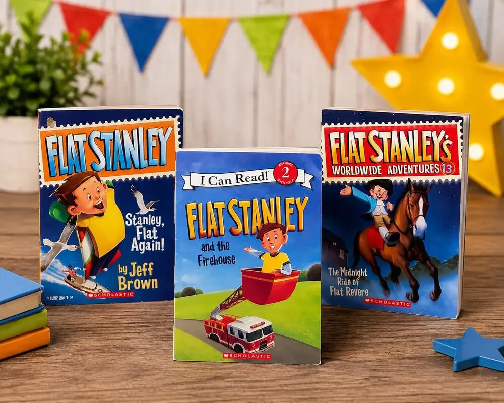 Flat Stanley Book Lot of 3 Scholastic & I Can Read! Kids Chapter Books